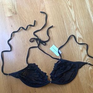 Wicked Weasel Angel mesh lace underwire top. NWT
